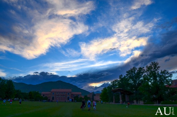 Farrand Field in the evening